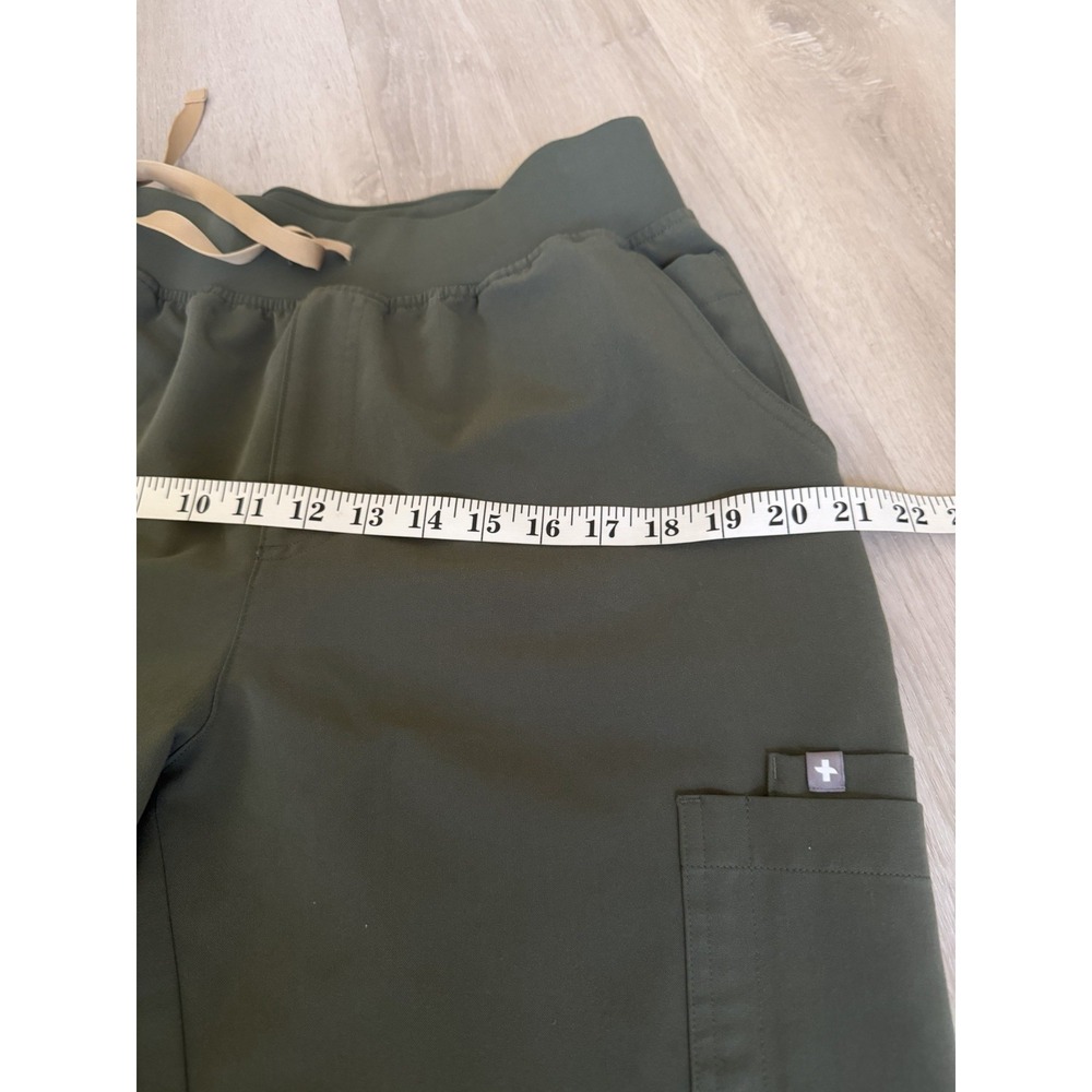 FIGS Yola High Rise Scrub Pants L Moss Healthcare Worker Apparel Medical Dental - Picture 13 of 16